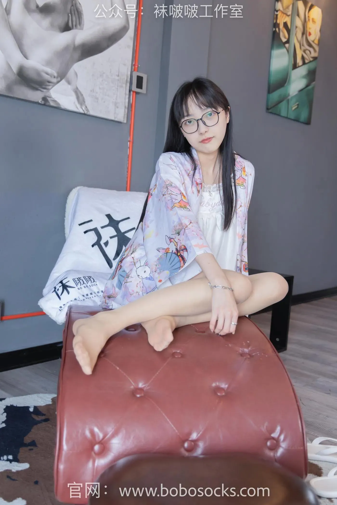 [BoBoSocks袜啵啵]NO.112 稚予-人字拖、肉丝 [140P]插图